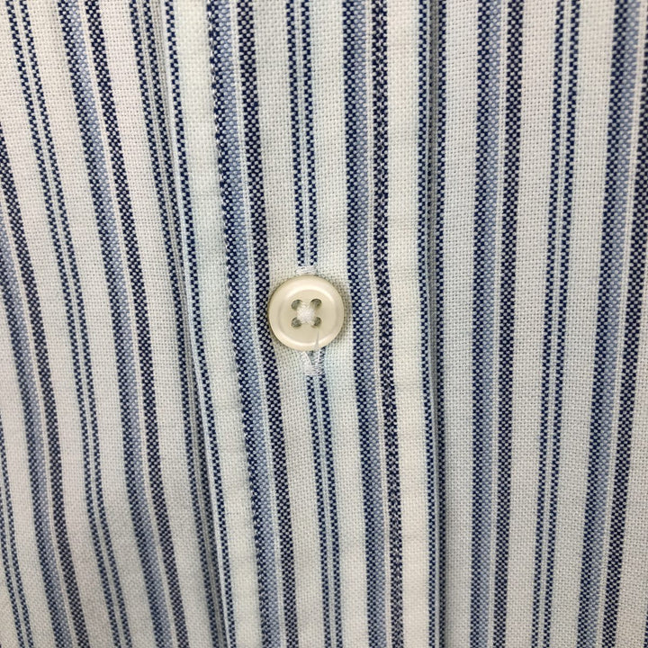 Ralph Lauren Classic Fit Multi-Stripe Long Sleeve Button-Down Striped Shirt, Men's XL cotton white type Vintage Second Hand