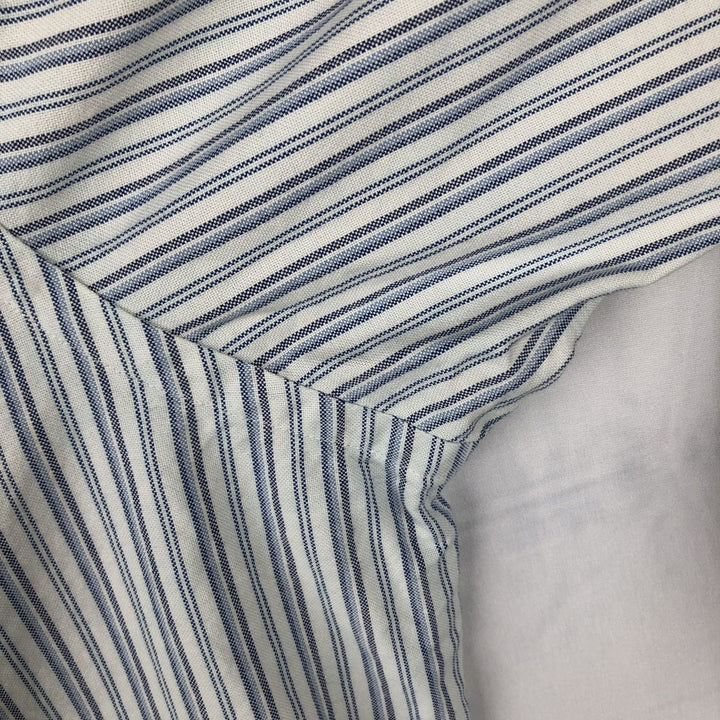 Ralph Lauren Classic Fit Multi-Stripe Long Sleeve Button-Down Striped Shirt, Men's XL cotton white type Vintage Second Hand