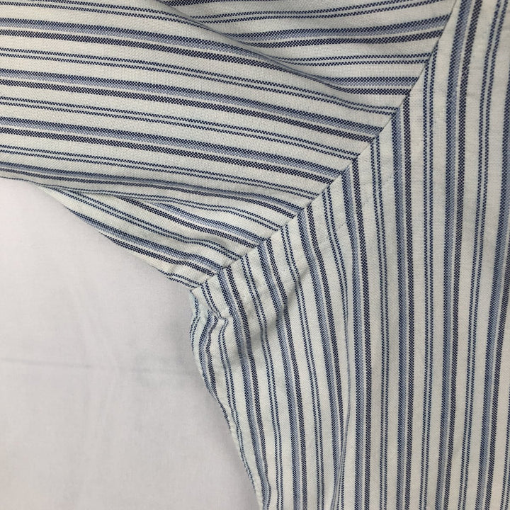 Ralph Lauren Classic Fit Multi-Stripe Long Sleeve Button-Down Striped Shirt, Men's XL cotton white type Vintage Second Hand