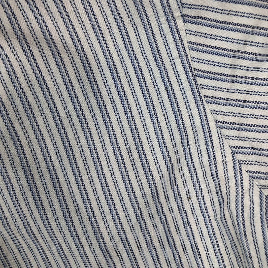 Ralph Lauren Classic Fit Multi-Stripe Long Sleeve Button-Down Striped Shirt, Men's XL cotton white type Vintage Second Hand