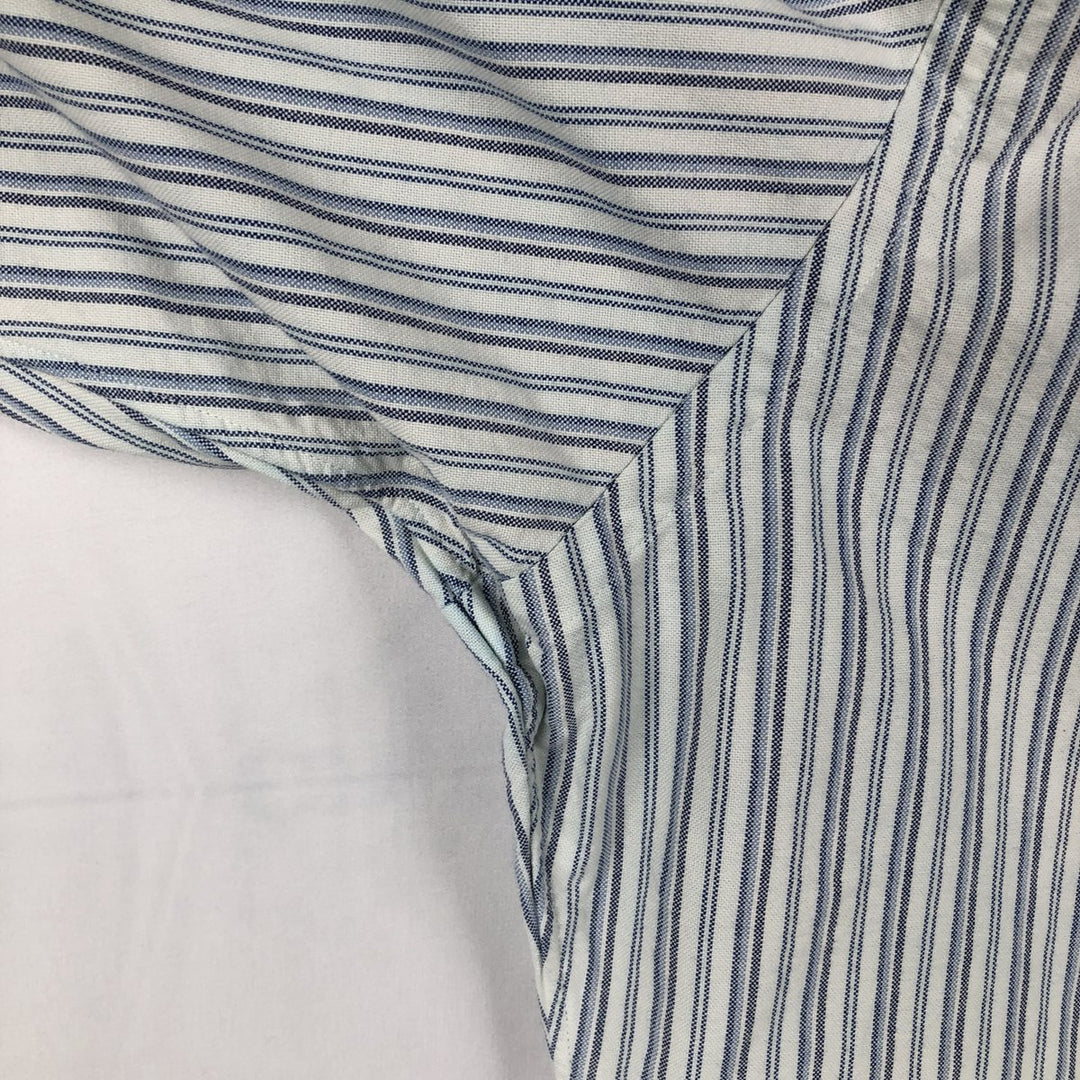 Ralph Lauren Classic Fit Multi-Stripe Long Sleeve Button-Down Striped Shirt, Men's XL cotton white type Vintage Second Hand