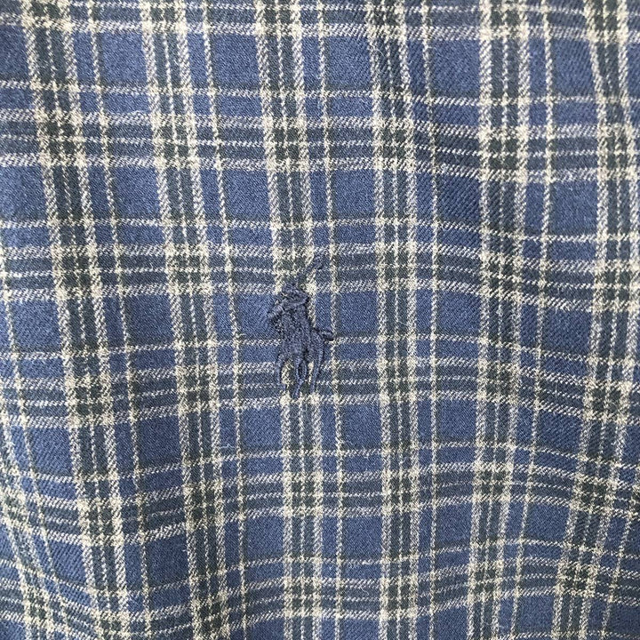 Ralph Lauren Classic Fit Long Sleeve Button Down Check Shirt Men's XL cotton black type Vintage Second Hand