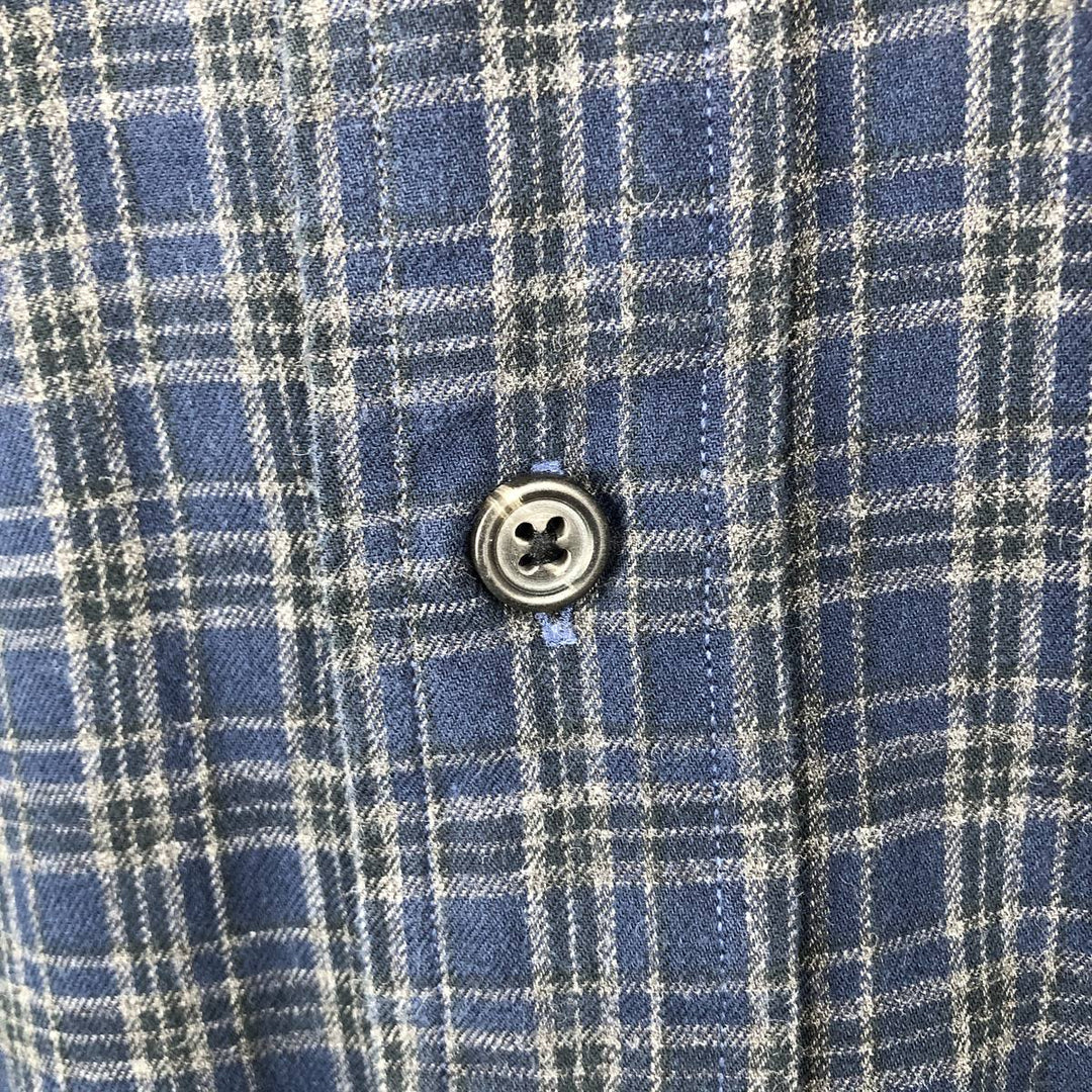 Ralph Lauren Classic Fit Long Sleeve Button Down Check Shirt Men's XL cotton black type Vintage Second Hand