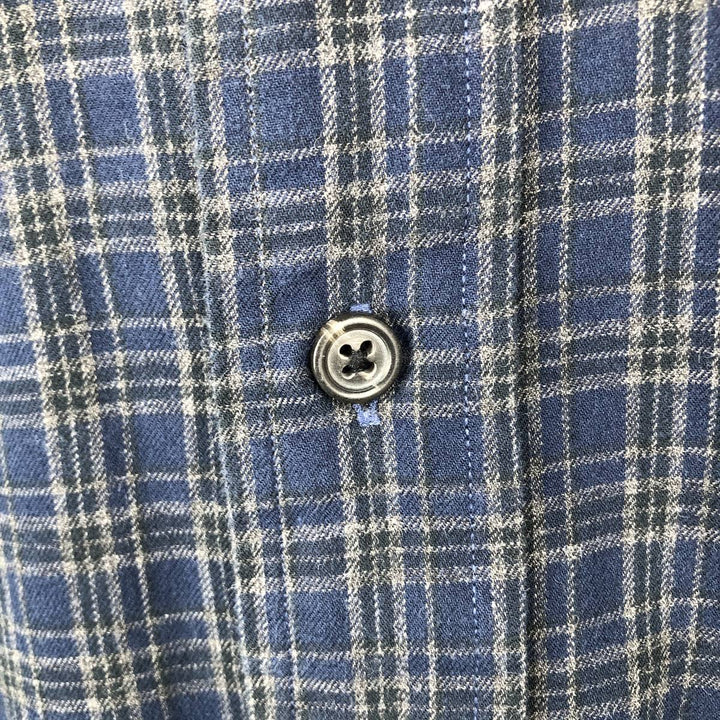 Ralph Lauren Classic Fit Long Sleeve Button Down Check Shirt Men's XL cotton black type Vintage Second Hand