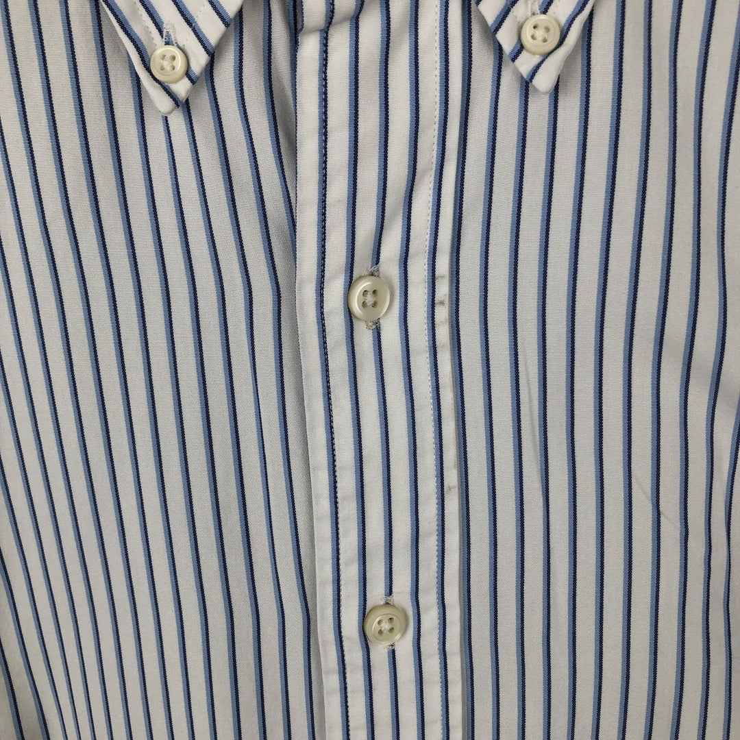 Ralph Lauren Classic Fit Long Sleeve Button Down Striped Shirt Men's Size L cotton white type Vintage Second Hand