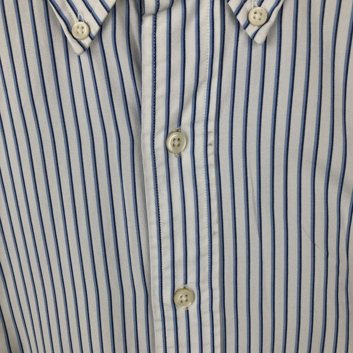 Ralph Lauren Classic Fit Long Sleeve Button Down Striped Shirt Men's Size L cotton white type Vintage Second Hand