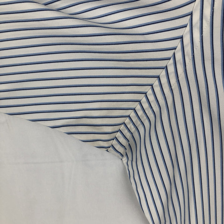 Ralph Lauren Classic Fit Long Sleeve Button Down Striped Shirt Men's Size L cotton white type Vintage Second Hand