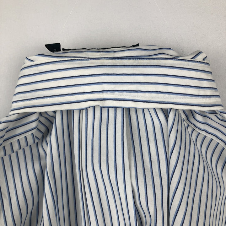 Ralph Lauren Classic Fit Long Sleeve Button Down Striped Shirt Men's Size L cotton white type Vintage Second Hand