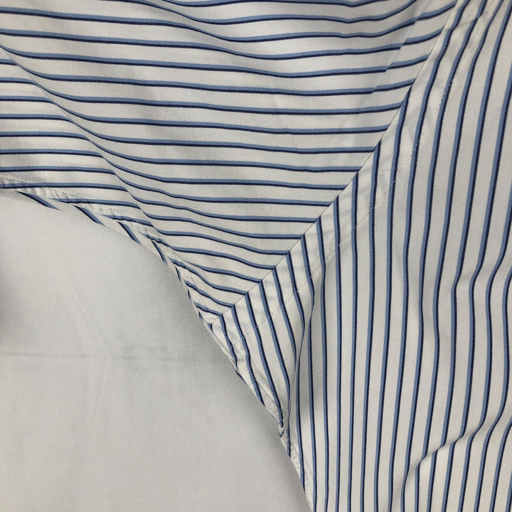 Ralph Lauren Classic Fit Long Sleeve Button Down Striped Shirt Men's Size L cotton white type Vintage Second Hand