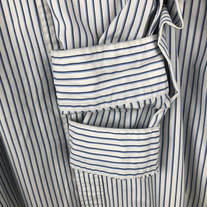 Ralph Lauren Classic Fit Long Sleeve Button Down Striped Shirt Men's Size L cotton white type Vintage Second Hand