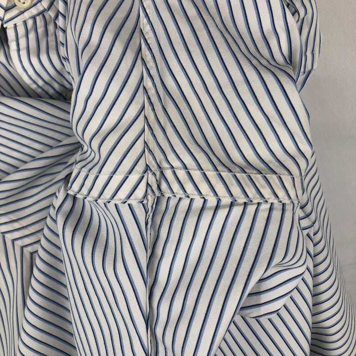 Ralph Lauren Classic Fit Long Sleeve Button Down Striped Shirt Men's Size L cotton white type Vintage Second Hand