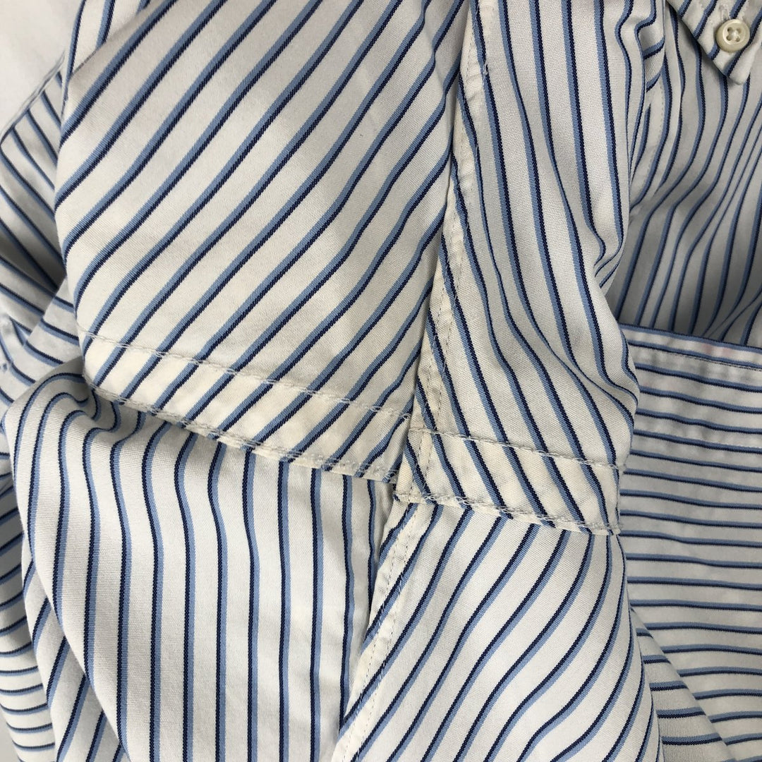 Ralph Lauren Classic Fit Long Sleeve Button Down Striped Shirt Men's Size L cotton white type Vintage Second Hand