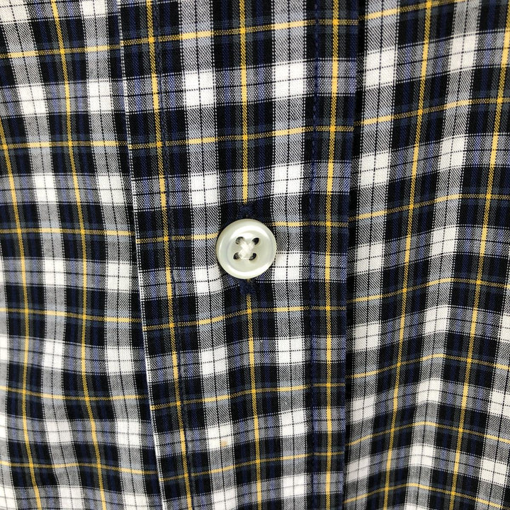 Ralph Lauren BLAKE long sleeve button down check shirt, men's size L cotton blue type Vintage Second Hand