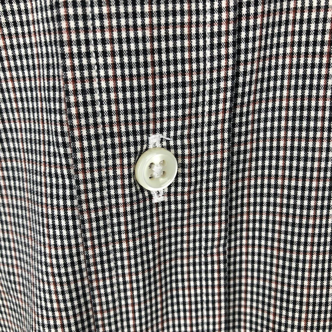 Ralph Lauren BLAKE long sleeve button down check shirt, men's size L cotton black type Vintage Second Hand