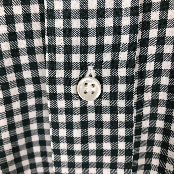 Ralph Lauren CLASSIC FIT Gingham Check Long Sleeve Button-Down Check Shirt, Size L (Men's equivalent to L) cotton green type Vintage Second Hand