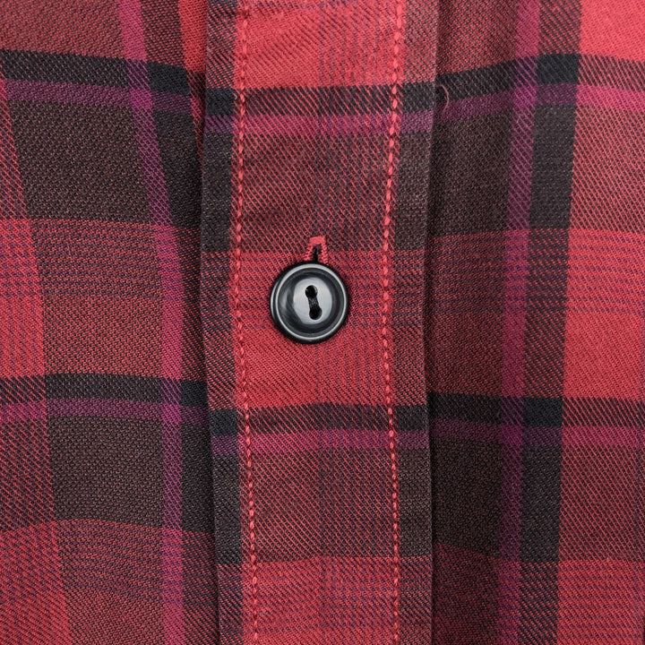 Ralph Lauren POLO by Ralph Lauren FARRELL Long-Sleeve Cotton Check Shirt, Men's Size L (approx.) cotton red type Vintage Second Hand