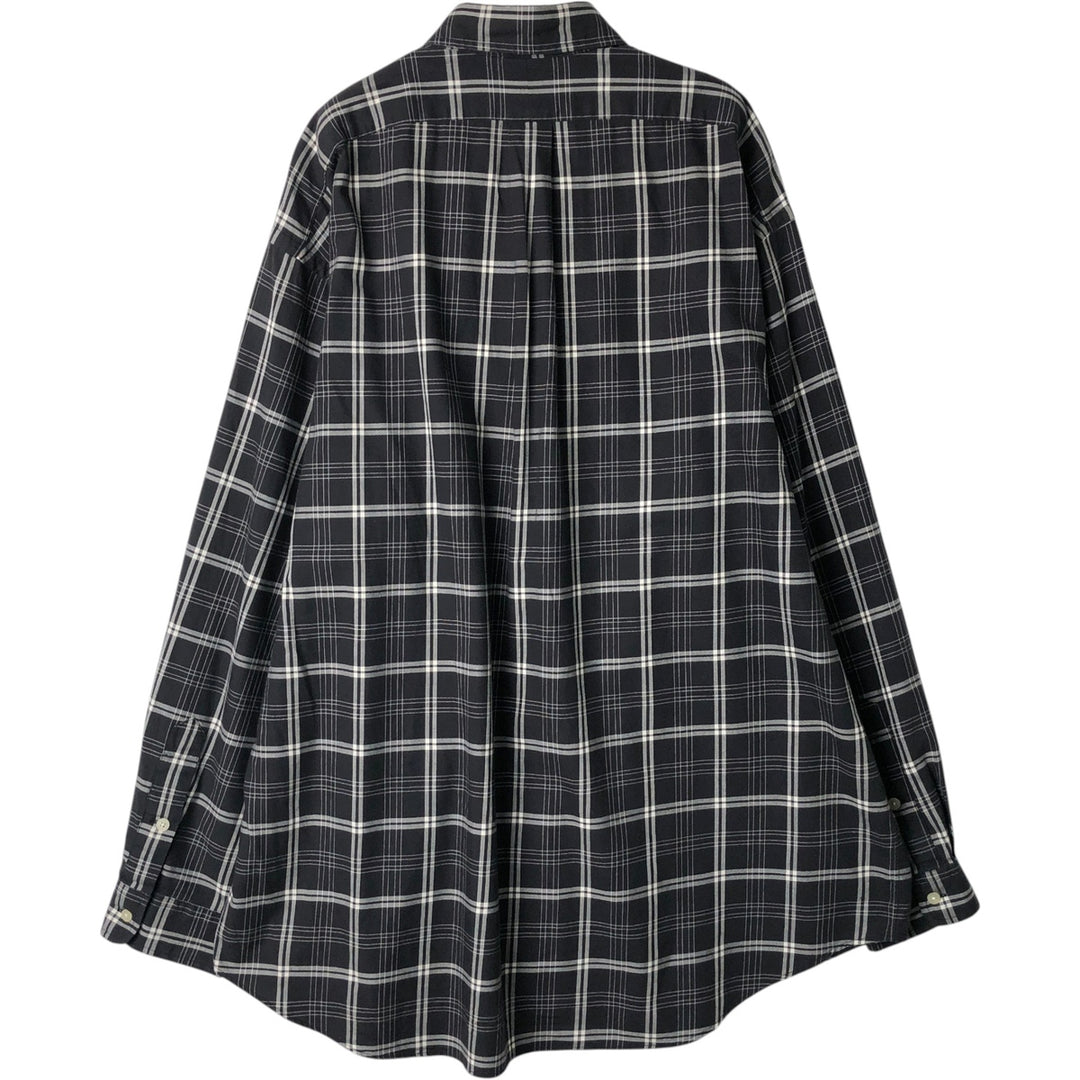 Ralph Lauren GOLF BLAKE Long-Sleeve Button-Down Check Shirt, Men's Size XL (approx.) cotton black type Vintage Second Hand