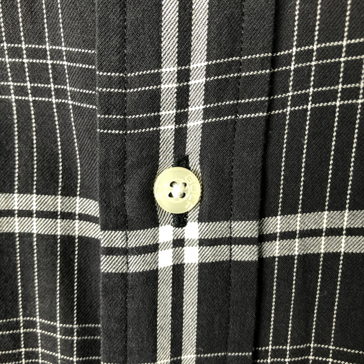 Ralph Lauren GOLF BLAKE Long-Sleeve Button-Down Check Shirt, Men's Size XL (approx.) cotton black type Vintage Second Hand