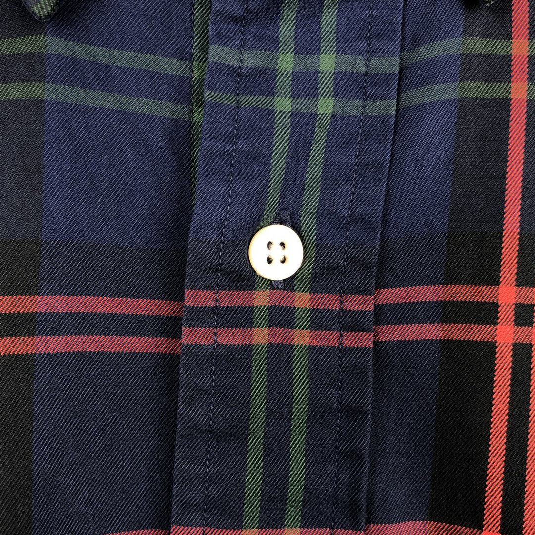 Ralph Lauren BLAKE long sleeve button down check shirt, men's size M cotton black type Vintage Second Hand