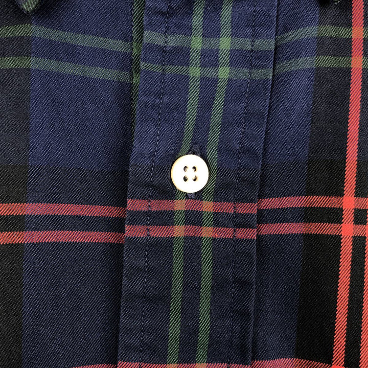 Ralph Lauren BLAKE long sleeve button down check shirt, men's size M cotton black type Vintage Second Hand