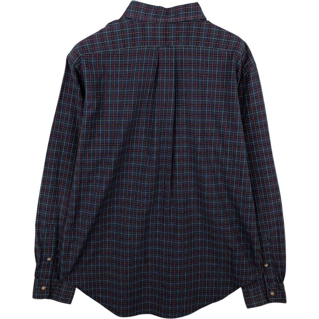 Ralph Lauren Classic Fit Long Sleeve Button Down Check Shirt Men's Size L cotton blue type Vintage Second Hand