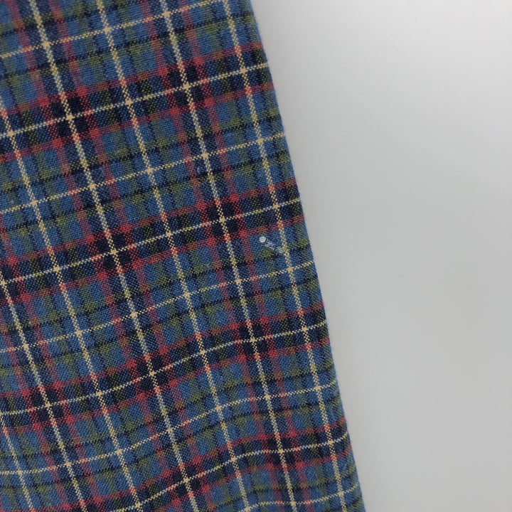 Ralph Lauren Classic Fit Long Sleeve Button Down Check Shirt Men's Size L cotton blue type Vintage Second Hand