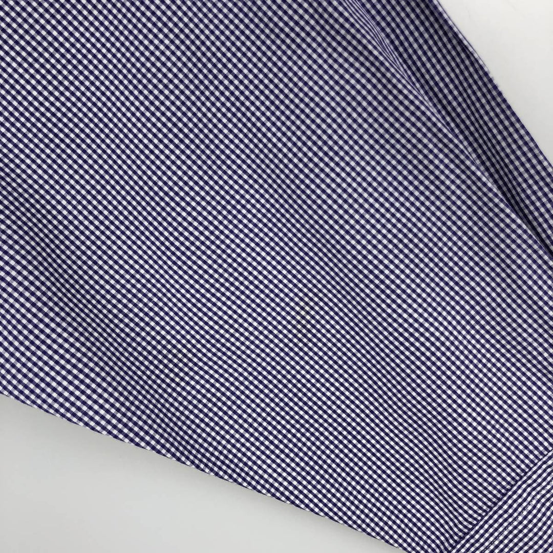 Ralph Lauren YARMOUTH Gingham Check Long Sleeve Button-Down Check Shirt Men's XL cotton purple type Vintage Second Hand