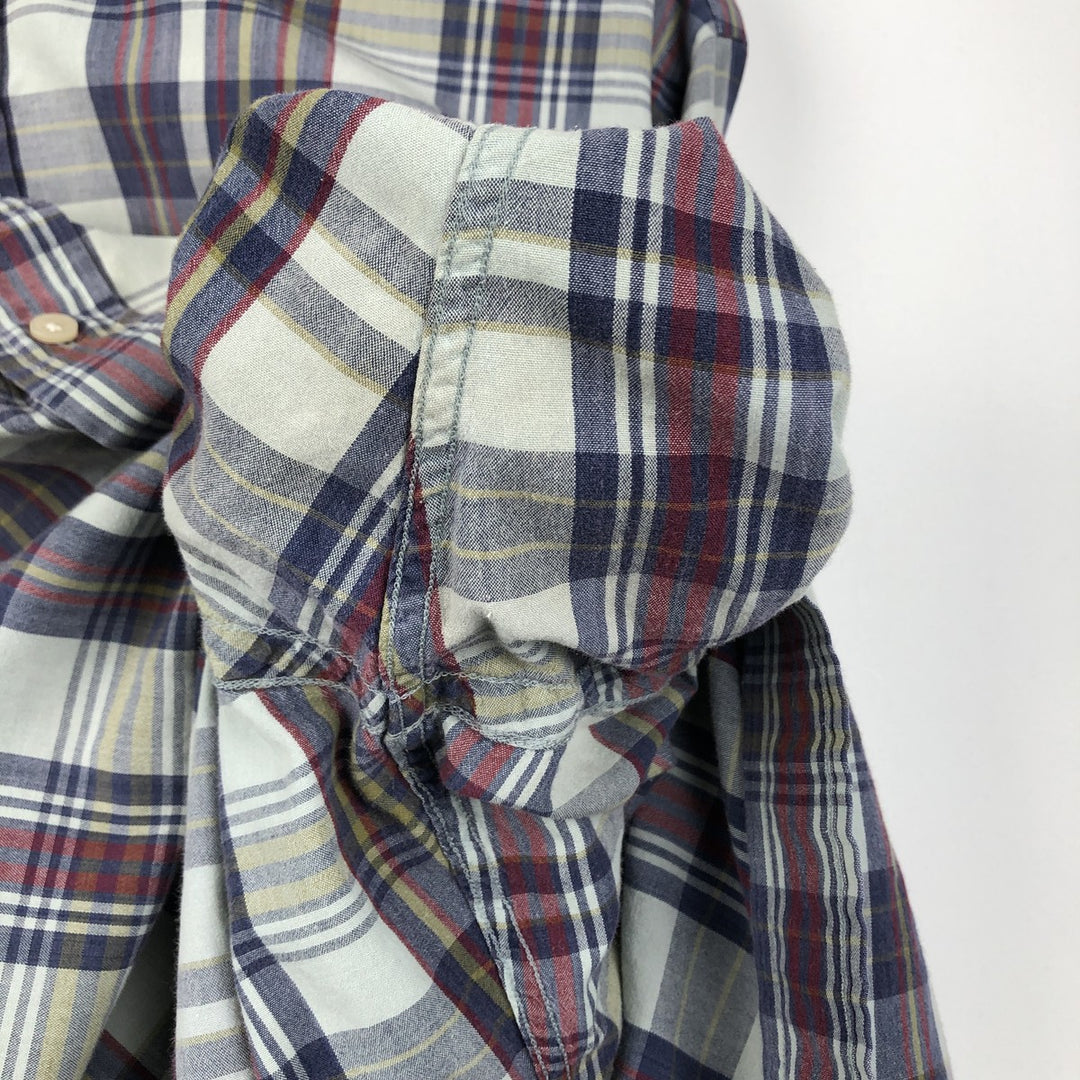 Ralph Lauren long sleeve button down check shirt, men's XL size cotton Mint green Vintage Second Hand