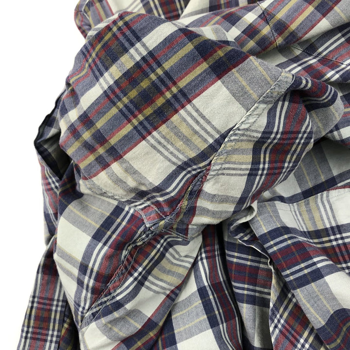 Ralph Lauren long sleeve button down check shirt, men's XL size cotton Mint green Vintage Second Hand