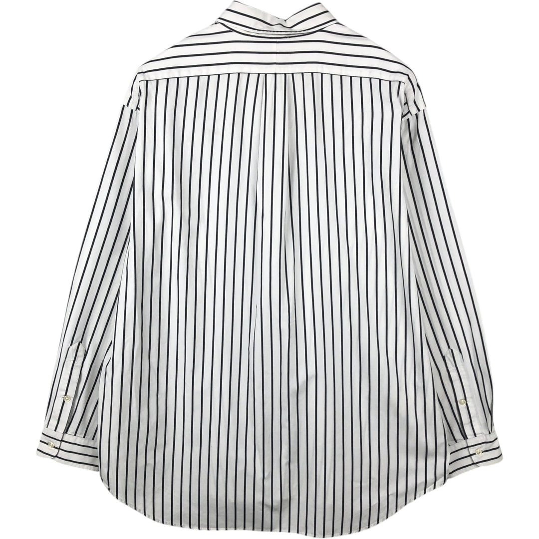 Ralph Lauren BLAKE long sleeve button-down striped shirt, men's size XL cotton white type Vintage Second Hand