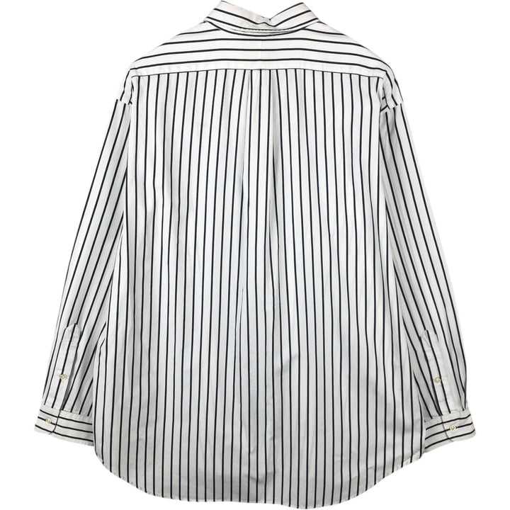Ralph Lauren BLAKE long sleeve button-down striped shirt, men's size XL cotton white type Vintage Second Hand
