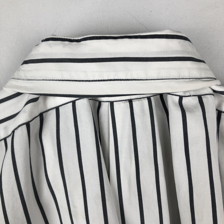 Ralph Lauren BLAKE long sleeve button-down striped shirt, men's size XL cotton white type Vintage Second Hand