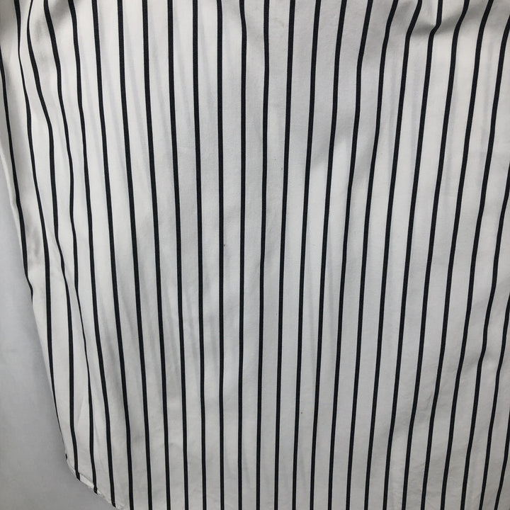 Ralph Lauren BLAKE long sleeve button-down striped shirt, men's size XL cotton white type Vintage Second Hand