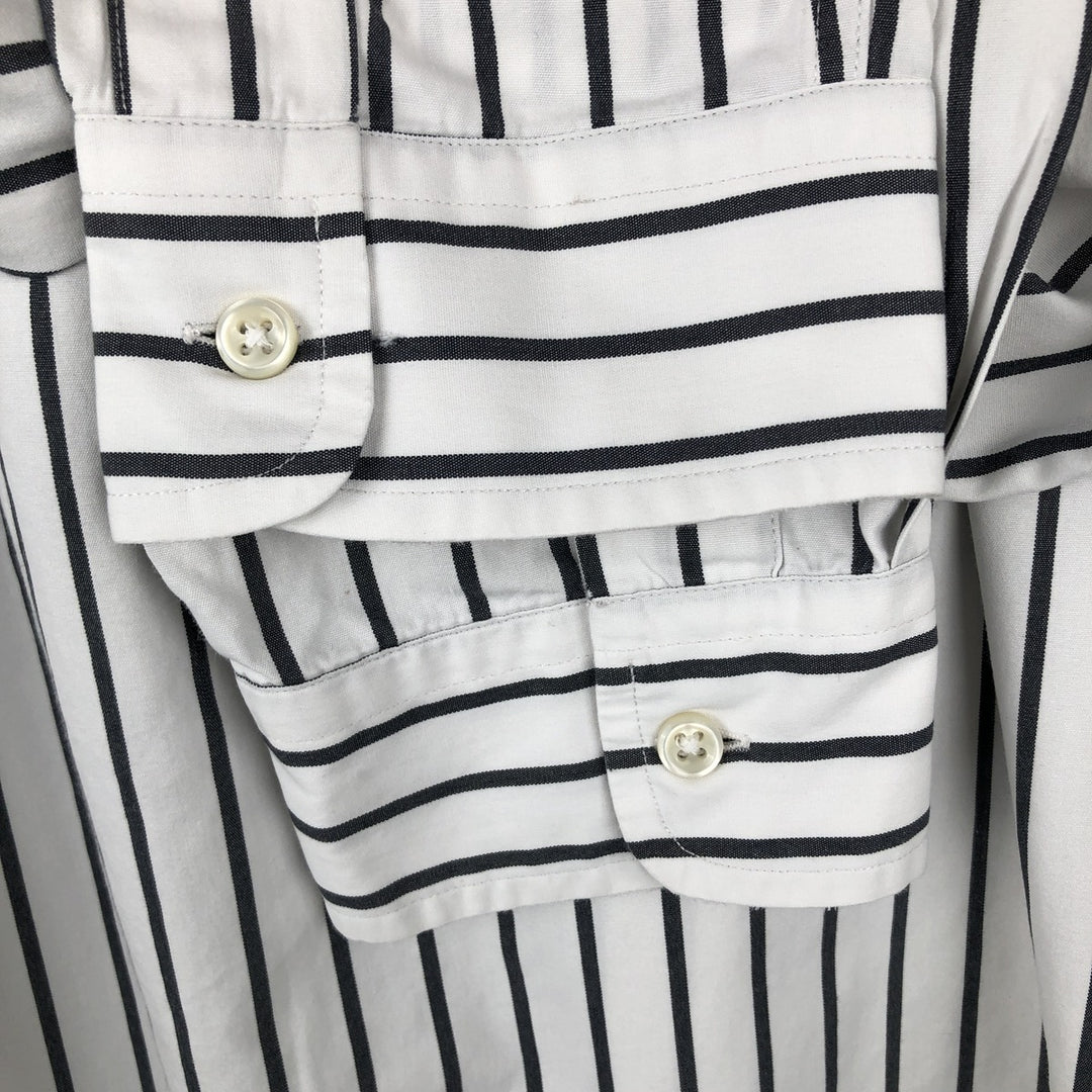 Ralph Lauren BLAKE long sleeve button-down striped shirt, men's size XL cotton white type Vintage Second Hand