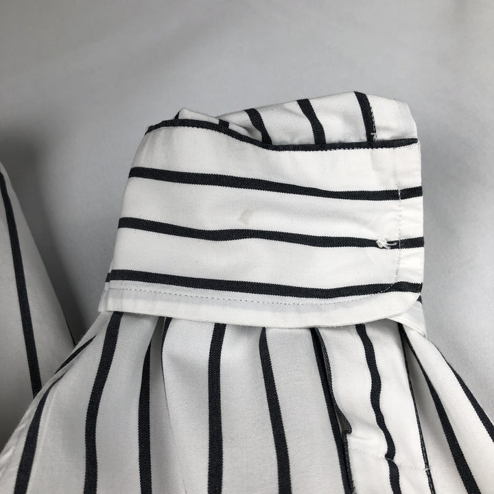 Ralph Lauren BLAKE long sleeve button-down striped shirt, men's size XL cotton white type Vintage Second Hand