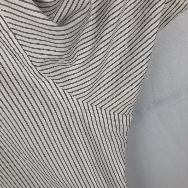 Ralph Lauren Classic Fit Long Sleeve Button Down Striped Shirt Men's Size L cotton white type Vintage Second Hand
