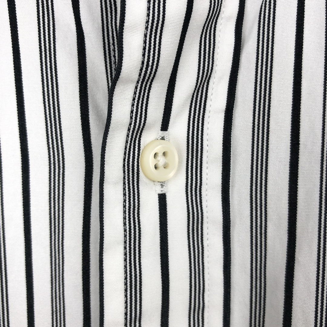 Ralph Lauren CUSTOM FIT long sleeve button down striped shirt men's XL size cotton white type Vintage Second Hand