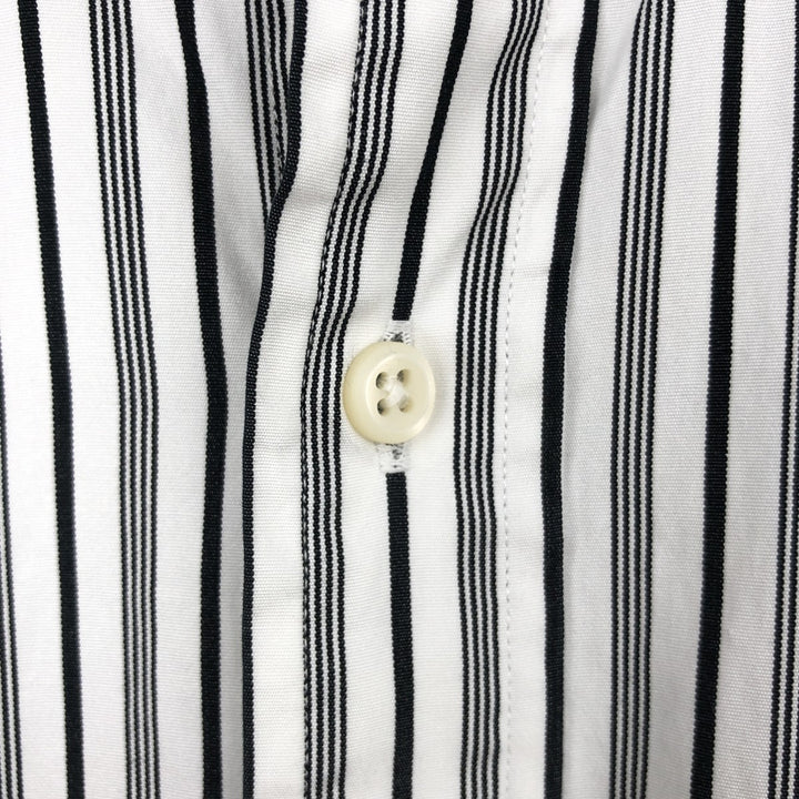 Ralph Lauren CUSTOM FIT long sleeve button down striped shirt men's XL size cotton white type Vintage Second Hand