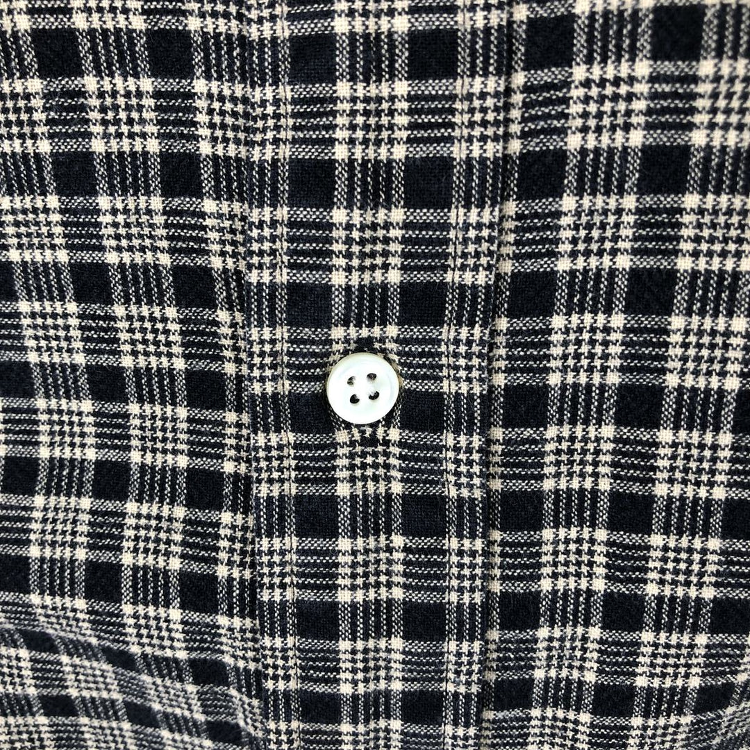 Ralph Lauren BLAKE long sleeve button down check shirt, men's XL size cotton Khaki type beige Vintage Second Hand