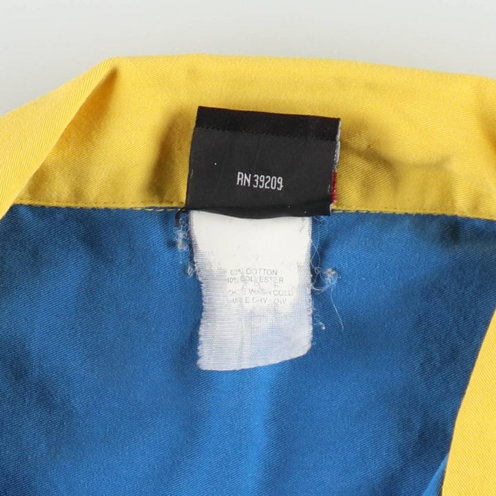 Hilton HILTON Open Collar Bowling Shirt Box Shirt Men's XL Size cotton blue type Vintage Second Hand