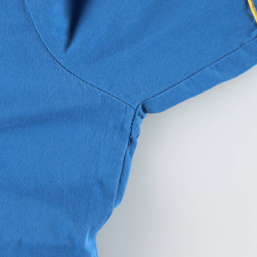 Hilton HILTON Open Collar Bowling Shirt Box Shirt Men's XL Size cotton blue type Vintage Second Hand