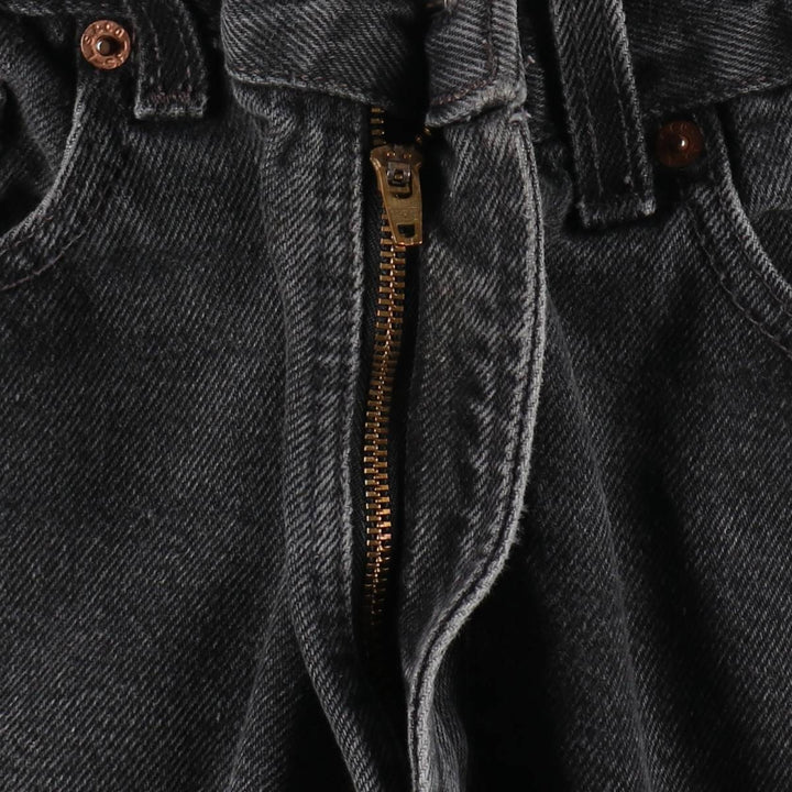 2000'S Levi's 550 Relaxed Fit Black Denim Shorts, Made in USA, Men's Size W34 (approx.) cotton black type Vintage Second Hand
