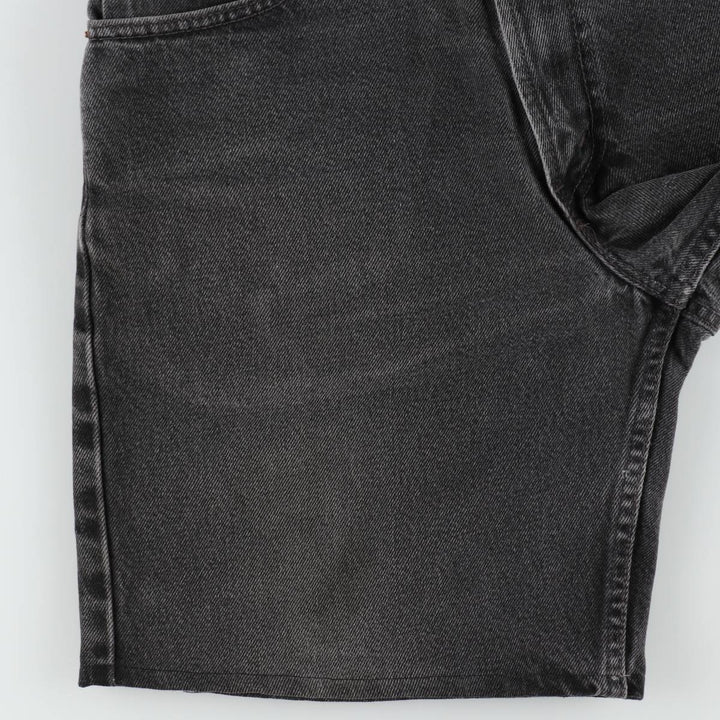 2000'S Levi's 550 Relaxed Fit Black Denim Shorts, Made in USA, Men's Size W34 (approx.) cotton black type Vintage Second Hand