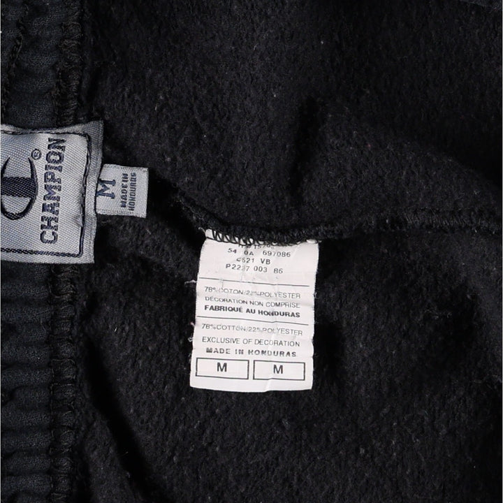 Champion sweatpants, women's size M (approx.) cotton black type Vintage Second Hand