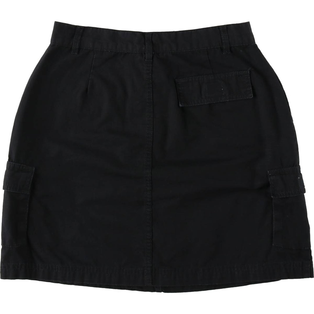 No Boundaries Ripstop A-line Mini Cargo Skirt (Women's Size L) cotton black type Vintage Second Hand