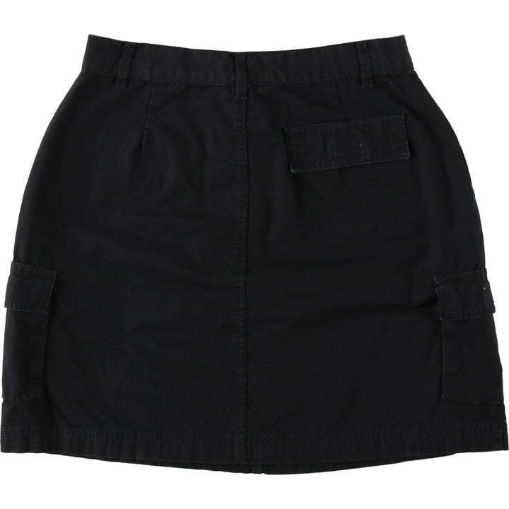 No Boundaries Ripstop A-line Mini Cargo Skirt (Women's Size L) cotton black type Vintage Second Hand