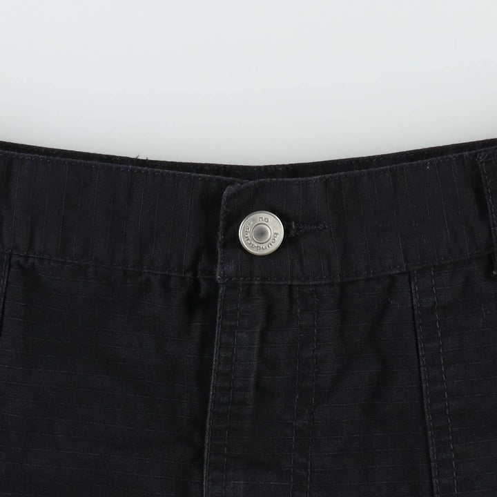 No Boundaries Ripstop A-line Mini Cargo Skirt (Women's Size L) cotton black type Vintage Second Hand