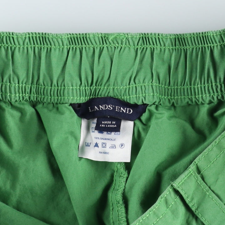2000s-present Lands' End cargo skirt, A-line mini skirt, women's size L equivalent. cotton green type Vintage Second Hand