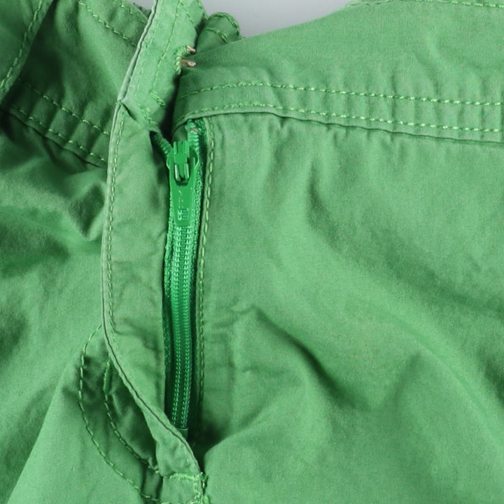2000s-present Lands' End cargo skirt, A-line mini skirt, women's size L equivalent. cotton green type Vintage Second Hand