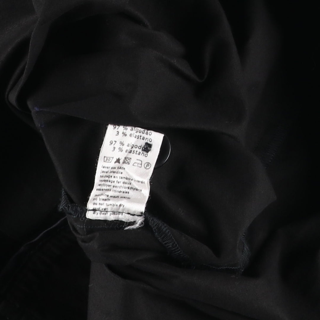 Lacoste LACOSTE French design, front opening, cotton pleated mini skirt, made in France, women's size S equivalent. cotton black type Vintage Second Hand